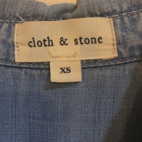 Cloth & Stone Chambray Dress xs Anthropologie - Picture 2 of 4